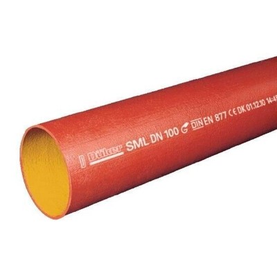 Труба чугун SML Ду 200 L=3м б/растр, диаметр (мм) - 200, длина (мм) - 3000 Труба чугун SML Ду 200 L=3м б/растр, диаметр (мм) - 200, длина (мм) - 3000